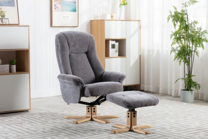 Hawaii Swivel Recliner & Stool
