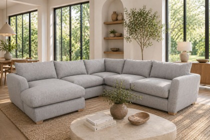 Metz 5 Seater Sectional Corner Chaise Sofa