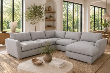 Metz 5 Seater Sectional Corner Chaise Sofa