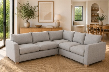 Metz 5 Seater L Shaped Sectional Corner Sofa