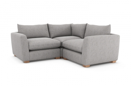 Metz Small 3 Seater Sectional Corner Sofa