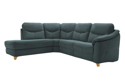 G Plan Jackson LHF Leather Corner Chaise Sofa