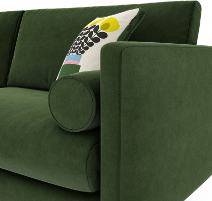 Orla Kiely Mimosa L Shape Chaise Sofa in Glyde Velvet