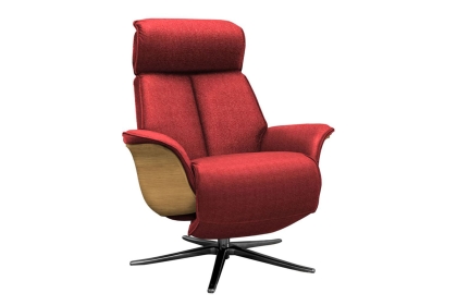 G Plan Ergoform Oslo Fabric Chair with Wood Side