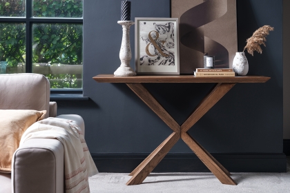 Hudson Solid Oak Console Table Hudson Solid Oak Console Table