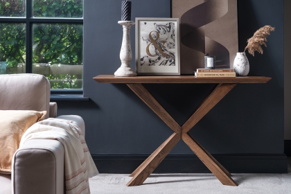Syracuse Solid Oak Console Table