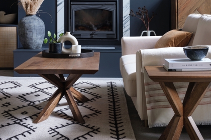 Hudson Solid Oak Lamp Table