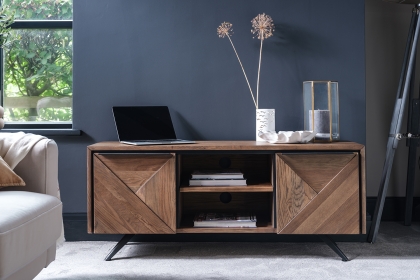Hudson Solid Oak TV Unit