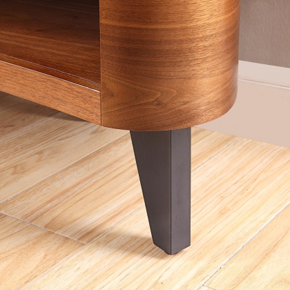 San Francisco Curved TV Stand - Walnut