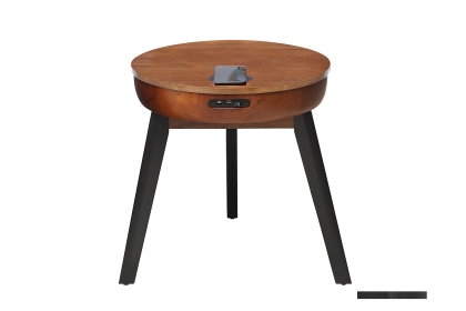 San Francisco Smart Lamp Table - Walnut