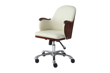 San Francisco Executive Chair - Walnut Cream
