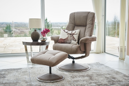 Denver Fabric Swivel Chair and Stool