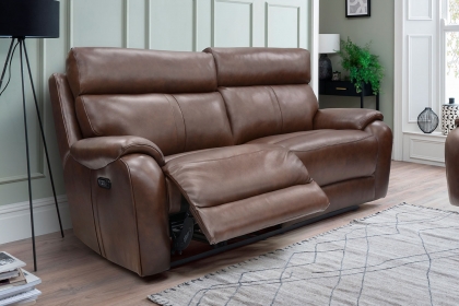 La-Z-Boy Winchester Leather 3 Seater Sofa in Mezzo