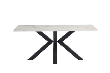 Cleveland Sintered Stone X-Frame 1.8m Dining Table with Kass Gold Top Cleveland Sintered Stone X-Frame 1.8m Dining Table with Kass Gold Top