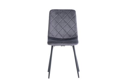 Indy Velvet Dining Chair in Grey