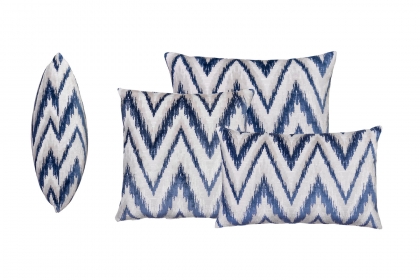 Scatter Cushion in Kilvington Chevron Navy