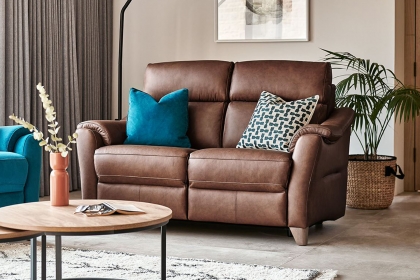 G Plan Hurst Leather Small Sofa