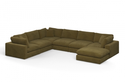 Utopia Modular Large 6 Seater Corner Sofa with Stool Utopia Modular Large 6 Seater Corner Sofa with Stool