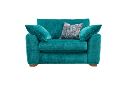 Mullion Upholstered Cuddler Sofa