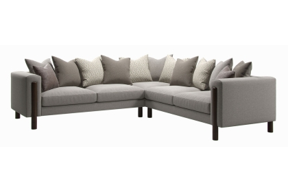 Wyboston Upholstered Large Pillow Back Corner Sofa