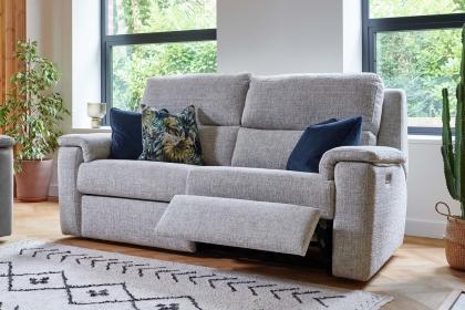 G Plan Harper Fabric Lumbar Recliner Large Sofa