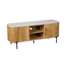Reed Mango Wood & Marble TV Unit