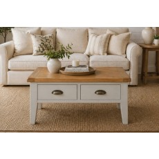 Cotswold Grey Painted Oak Coffee Table Cotswold Grey Painted Oak Coffee Table