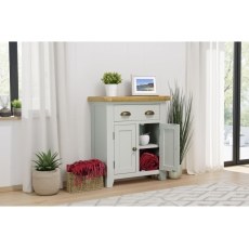 Cotswold Grey Painted Oak Mini Sideboard 70cm Wide Cotswold Grey Painted Oak Mini Sideboard 70cm Wide