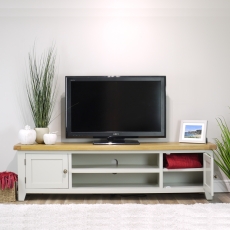 Oak City - Arklow Painted Oak Extra Large TV Stand