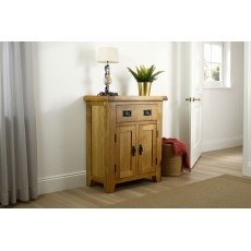 Cotswold Rustic Oak Mini Sideboard 70cm Wide Cotswold Rustic Oak Mini Sideboard 70cm Wide