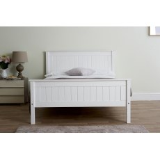 Taurean Wood Bed in White