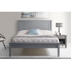 Taurean Low Footend Wood Bed in Grey