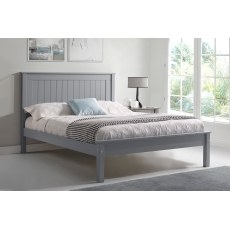 Taurean Low Footend Wood Bed in Grey