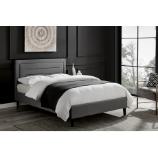 Pablo Fabric Bed in Grey