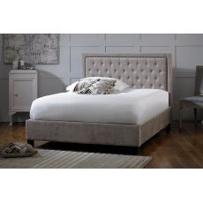Rockford Fabric Bed Frame in Mink