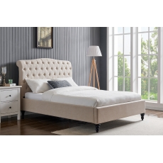 Rosalie Fabric Bed Frame in Natural