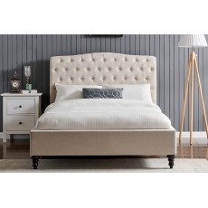Rosalie Fabric Bed Frame in Natural