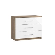 Calgary High-Gloss 3 Drawer Chest of Drawers Calgary High-Gloss 3 Drawer Chest of Drawers