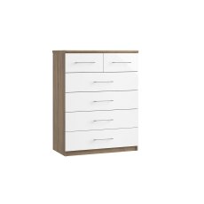 Calgary High-Gloss 4 + 2 Drawer Chest of Drawers Calgary High-Gloss 4 + 2 Drawer Chest of Drawers