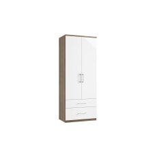 Calgary High-Gloss Double Wardrobe with Drawers Calgary High-Gloss Double Wardrobe with Drawers