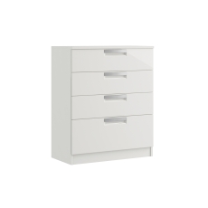 Milly High-Gloss 4 Drawer Chest of Drawers with Deep Drawer