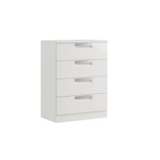 Milly High-Gloss 4 Drawer Midi Chest of Drawers