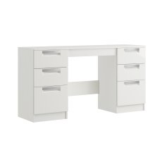 Milly High-Gloss Double Pedestal Dressing Table