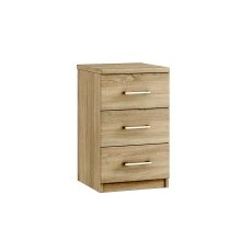 Malena 3 Drawer Bedside Table