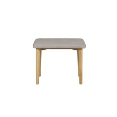 Vida Living Marlow Dressing Table Stool in Cashmere Oak and Taupe