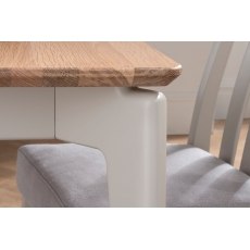 Vida Living Marlow 90cm Dining Table Set with 4 Chairs in Cashmere Oak and Taupe