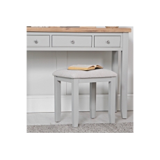 Eton Painted Grey Oak Dressing Table Stool