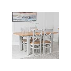 Eton Painted Grey Oak 1.2m Extending Dining Table