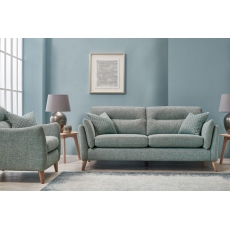 Cornwall 3 Seater Reclining Lounger Sofa