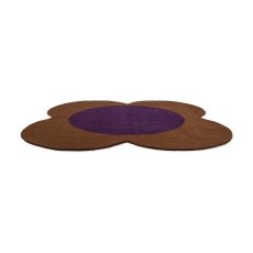 Orla Kiely Flower Spot Chestnut/Violet Rug